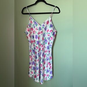 Vintage Inner Most Tulip Pastel Slip Dress Lingerie Chemise Silky Soft Cottage